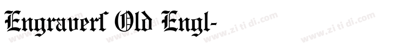 Engravers Old Engl字体转换